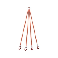 トラスコ中山 TRUSCO/4本吊ベルトスリングセット 25mm幅X2m FC370YW-2580336
