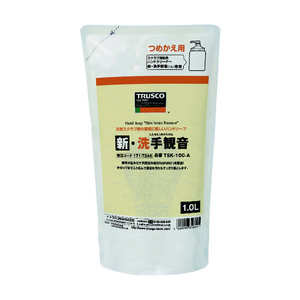 トラスコ ハンドソープ　新・洗手観音　詰替パック　１．０Ｌ TSK-10C-A-イメージ1