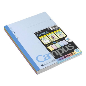 コクヨ キャンパスノート セミB5 B罫・中横罫 5冊パック F803269-ﾉ-3CBNX5-イメージ1
