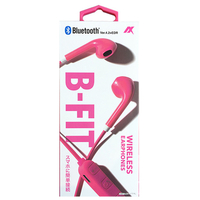 AXES Bluetoothワイヤレスイヤフォン B-FIT ビビッドピンク AHBT59VP