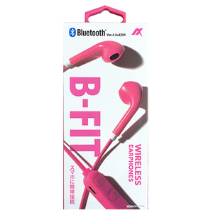 AXES Bluetoothワイヤレスイヤフォン B-FIT ビビッドピンク AHBT59VP AXES Bluetoothワイヤレスイヤフォン B-FIT ビビッドピンク AHBT59VP
