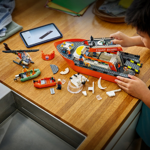レゴジャパン LEGO シティ 60504 沿岸警備隊レスキュー ボート&ヘリコプター 60504ｹｲﾋﾞﾚｽｷﾕ-ﾎﾞ-ﾄﾍﾘｺﾌﾟﾀ--イメージ10