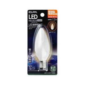 エルパ LED電球 E17口金 全光束50lm(1．2W装飾電球 シャンデリアタイプ) 電球色相当 elpaball mini LDC1L-G-E17-G322-イメージ1