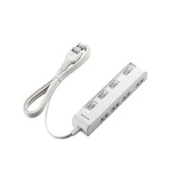 エレコム 個別スイッチ付 省エネタップ 横挿しタイプ(4個口・2．0m) ホワイト T-E5C-2420WH
