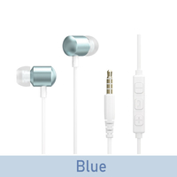 e angle 有線イヤフォン ブルー ANGV-EPY10-A-BL