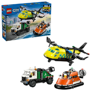 レゴジャパン LEGO シティ 60505 飛行機・整備用トラック・ホバークラフト コンボセット 60505ﾋｺｳｷ･ﾄﾗﾂｸ･ﾎﾊﾞ-ｸﾗﾌﾄS-イメージ1