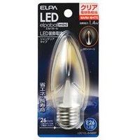 エルパ LED電球 E26口金 全光束60lm(1．4W装飾電球 シャンデリアタイプ) クリア電球色相当 elpaball mini LDC1CL-G-G337