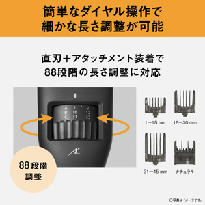 パナソニック ラムダッシュ バリカン マットブラック ER-GS7A-K-イメージ7
