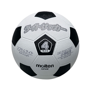 モルテン ライトサッカー 軽量4号球 白×黒 FCJ767D-LSF4W-イメージ1