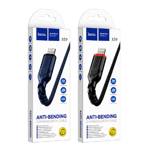 JTT hoco X59 ANTI-BENDING iOSケーブル 100cm ブラック X59-ANTBIC-BK-イメージ7