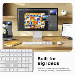 Satechi Sastechi Slim EX3 Wireless Keyboard US Layout (S-EN)シルバー PST-KEX3S-EN-イメージ10