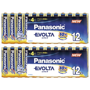 パナソニック エボルタ電池単4×12本×2パック LR03EJV12SWX2 パナソニック エボルタ電池単4×12本×2パック LR03EJV12SWX2
