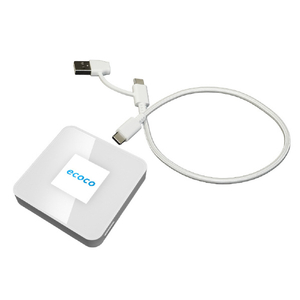 リーフラント ecoco 給電型ポケットWiFi ホワイト TD20-10-WH-イメージ8