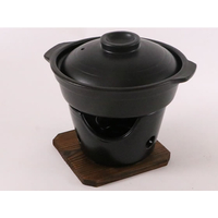 パール金属 わごころ 懐石 陶器製すきやき鍋コンロ付セット FC89689