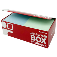 Forestway ふせん 75×75mm 4色アソート 10冊 F819076-FRW628643