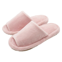 オクムラ 洗えるマイクロファイバースタンダードスリッパ M ライトピンク ｶﾗ-ﾏｲｸﾛMLP