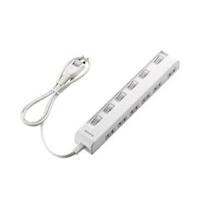 エレコム 個別スイッチ付 省エネタップ 横挿しタイプ(6個口・1．0m) ホワイト T-E5C-2610WH