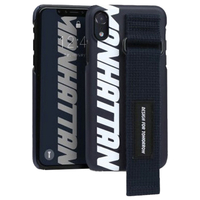 Design Skin iPhone XR用ケース GRAFT STRAP ネイビー/マンハッタン DSK14697I61