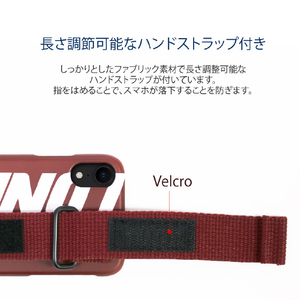Design Skin iPhone XR用ケース GRAFT STRAP ネイビー/マンハッタン DSK14697I61-イメージ4