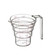 山崎実業 段々計量カップ 200ml クリア ｹｲﾘﾖｳｶﾂﾌﾟ200ML02697-イメージ1