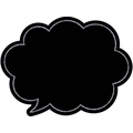 タカ印 手書きPOP用カード 吹出し型 ブラック 10枚 FCN7869-16-1758