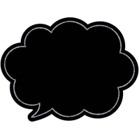 タカ印 手書きPOP用カード 吹出し型 ブラック 10枚 FCN7869-16-1758