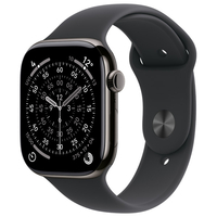 Apple Apple Watch Series 11 スレートチタニウムケースとブラックスポーツバンド - M/L MFD24J/A