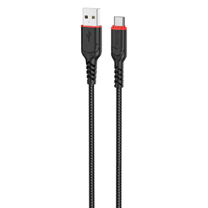 JTT hoco X59 ANTI-BENDING Type-Cケーブル 100cm ブラック X59-ANTBTC-BK-イメージ1