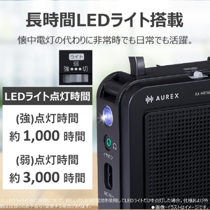 東芝 ホームラジオ AUREX AX-HRT60(K)-イメージ10