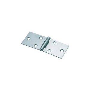 トラスコ中山 TRUSCO　スチール製横長蝶番　三価クロムメッキ仕上げ　全長38mm 415-38UNCR-イメージ1