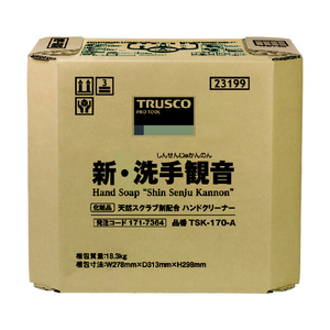 トラスコ ハンドソープ　新・洗手観音　１７．０ｋｇ　バックインボックス TSK-170-A-イメージ1