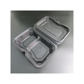 リスパック 弁当容器 バイオデリカ シェルBOX 60-1 黒 リスパック 25枚 FCG769V-00656012