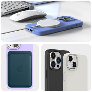 araree iPhone 14 Plus用MagSafe対応シリコンケース TYPOSKIN ブラック AR24697I14MBK-イメージ4