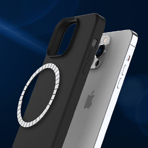 araree iPhone 14 Plus用MagSafe対応シリコンケース TYPOSKIN ブラック AR24697I14MBK-イメージ5