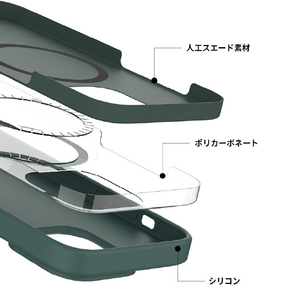araree iPhone 14 Plus用MagSafe対応シリコンケース TYPOSKIN ブラック AR24697I14MBK-イメージ6