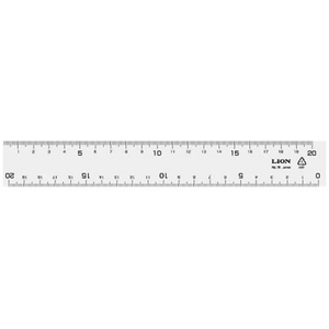 ライオン事務器 直線定規 20cm NO.7K F380889-270-41-イメージ1