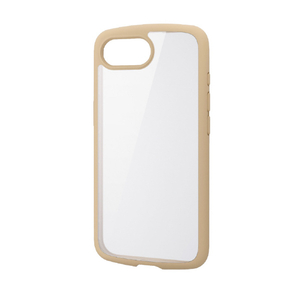 エレコム iPhone17e/16e用 TOUGH SLIM LITE ケース フレームカラー メタルステッカー付 カフェオレ PM-A25STSLFCBE-イメージ2