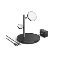 Anker Anker MagGo Wireless Charging Station (3-in-1 Stand) ブラック B25M3N11