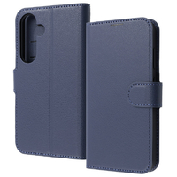 レイアウト Galaxy S25用Like standard 耐衝撃 マグネットベルト シンプル 手帳型レザーケース ダークネイビー RT-GS25ELC1/DN