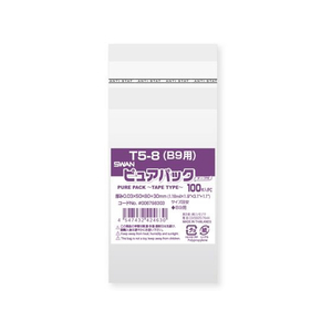 シモジマ ピュアパックT 厚0.03×50×80 B9 100枚 FCV4256-6798303-イメージ1