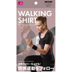 サンファミリー ウォーキングパワーシャツ M-L ブラック ｳｫ-ｷﾝｸﾞﾊﾟﾜ-ｼｬﾂML-イメージ3