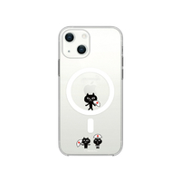 abbi FRIENDS iPhone 13 mini用Magsafe対応クリアケース ネコマンジュウ 渡り ABF21698I13MN