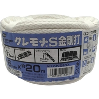 ユタカメイク クレモナ金剛打ロープ 万能パック 6mm×20m FC421GR-8276080