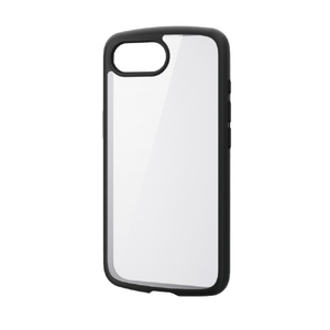 エレコム iPhone17e/16e用 TOUGH SLIM LITE ケース フレームカラー メタルステッカー付 ブラック PM-A25STSLFCBK-イメージ2