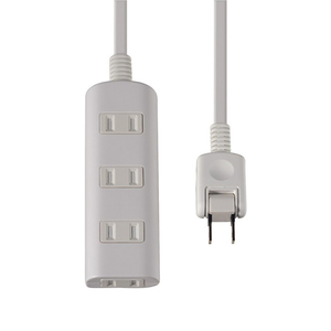 エルパ 扉付タップ (4個口・1m) ホワイト WBT-N4010B(W)-イメージ1