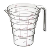 山崎実業 段々計量カップ 500ml クリア ｹｲﾘﾖｳｶﾂﾌﾟ500ML02698