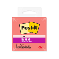 3M ポスト・イット ノート 強粘着 75x75mm グアバ 90枚 FCK301B-654SS-GU