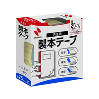 ニチバン 製本テープ(再生紙)25mm×10m パステルレモン F721424-BK-2530