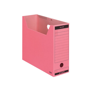 コクヨ ファイルボックス-FS〈Bタイプ〉A4ヨコ 背幅102mm ピンク 1冊 F817697-A4-LFBN-P-イメージ1