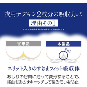 大王製紙 エリス 朝まで超安心360 特に多い夜 羽つき12枚 FC553YP-イメージ3